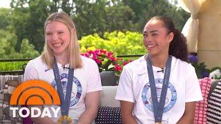 Jade Carey and Hezly Rivera talk winning gold in Paris: ‘So proud’