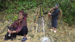 The Boy Carried Water Home, Moved a New Water Tank, Made Fried Spring Rolls