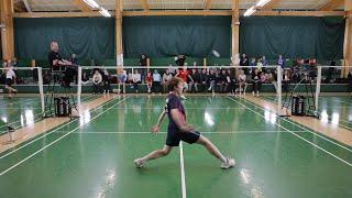 Finnish Youth International Badminton Match BS U17 Aapo Puhakka vs Vili Tanttu Semifinal