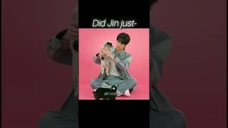 Jin is from Jinhit ️ pt.1 #jin #bts #army #armlink #armink #trend #jinhit  #ktuberhan