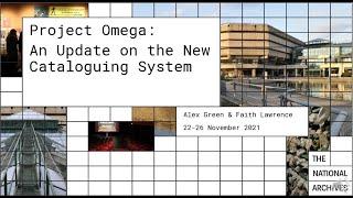 Project Omega: An update on the new cataloguing system