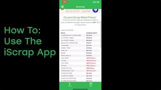 How To: Using the iScrap App