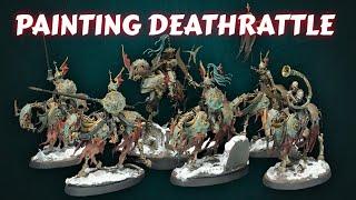 Painting My Deathrattle Army With One Simple Trick! Warhammer Soulblight Gravelords