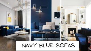 Navy Blue Sofas For A Cool, Elegant Room | Home Decor | And Then There Was Style