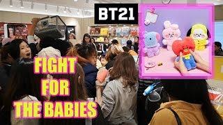 I went into a fight at the BT21 store and spent 120$ 