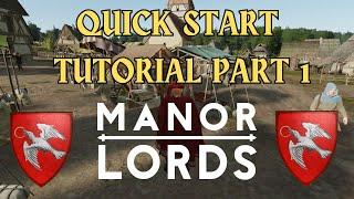 Manor Lords | Start Your Village Right | Part 1 - Version 0.7.960