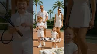 Prince Harry and kids playing tennis #tennis #sports #sport #cute #fun #games #happy #family #fyp