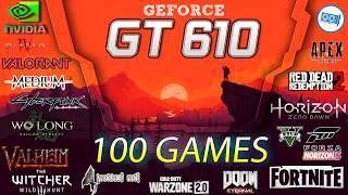 Nvidia GT 610 in TOP 100 Games   | 2020-2021