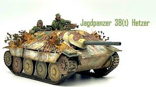 TAMIYA 1/35 Jagdpanzer 38(t) HETZER  【full build 】#howtopaint #scalemodel #tankmodel