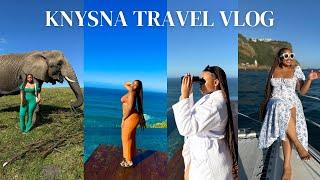 KNYSNA TRAVEL VLOG | Elephant Park,Sunset Cruise,Ziplines & more