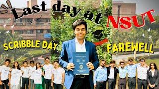 Last Day at NSUT | Scribble Day | Farewell | My College Life Experience