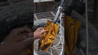 bike k fornt shocker pe golden wrap #shorts