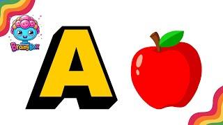 Alphabet Learning for Kids | ABC Learning | Alphabet song | Brainy Bubble Box