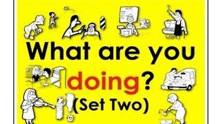 What Are You Doing? - Present Continuous Verbs (set 2) | Mark Kulek - ESL