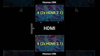 Hisense U8N VS U9N #hisense #shortvideo #hisensetv #2024 #new