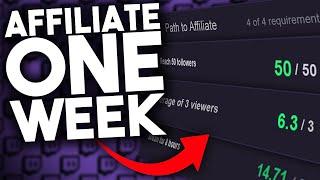 How To Get Twitch Affiliate IN A WEEK!