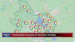 Over 40,000 people wake up to power outages in southern Wisconsin