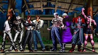 [KOF Mugen] Kyo Kusanagi Team vs KOF Bosses Team