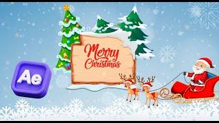 Motion Graphic | Merry Christmas wishes After Effects Free Downlord | After Effects Tutorial