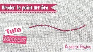 Broderie - Le point arrière