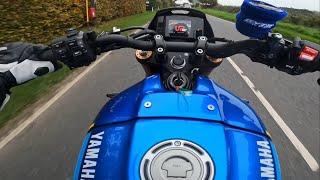 The amazing sound of a Akrapovic Yamaha XSR900 pov