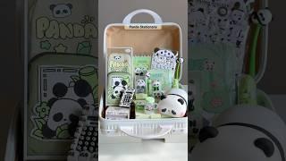 ASMR Panda Stationary Suitcase Unboxing #panda #stationary #stationery #trending