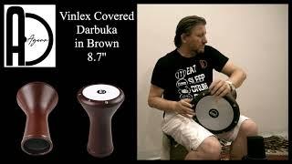 Agean Percussion 8,7" Vinlex Covered Darbuka in Brown