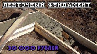 Ленточный мелкозаглубленный фундамент