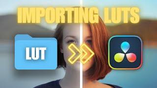 How to IMPORT LUTs in Davinci Resolve 2024