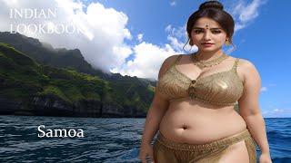 4K AI Art Indian Lookbook Meets Samoa