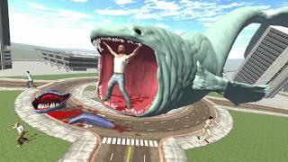 Franklin vs The Bloop in Indian Bike Driving 3D