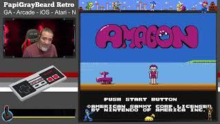 Nintendo NES Retro Game Amagon Gameplay With Commentary Review