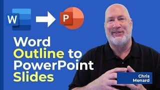 Word to PowerPoint - Use Slides from Outline to import Word into PowerPoint