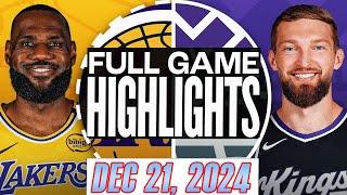 Los Angeles Lakers VS Sacramento Kings FULL Game Highlights Dec 21,2024 NBA Season 2024-25