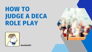 How to Judge a DECA Role Play