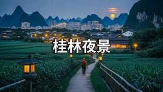 桂林山水甲天下！游客不知道的桂林市内夜景，田园风光景色绝佳！【行走世界的北京老刘】