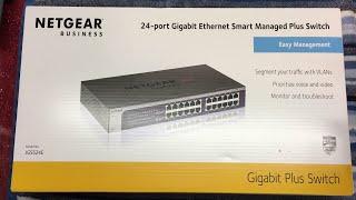 Netgear JGS524E Smart Managed Plus 24-port Gigabit Ethernet Switch Unboxing & Overview