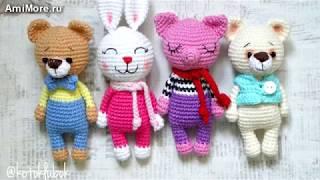 Амигуруми: схема Мини Зверюшек. Игрушки вязаные крючком - Free crochet patterns.