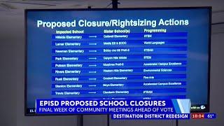 EPISD begins final week of community meetings ahead possible school closures