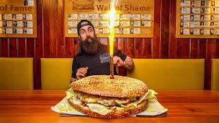 EAT FREE FOR A MONTH IF YOU CAN BEAT THIS GIANT BURGER CHALLENGE IN AUSTRIA! | BeardMeatsFood