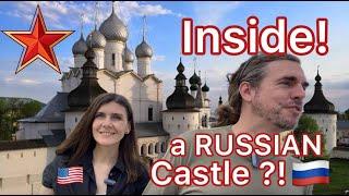 How OLD is this RUSSIAN CASTLE ?! What is a Kremlin & WHAT is Rostov Veliky? AMERICANS visit!