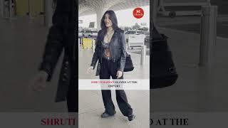 #ShrutiHaasan redefines runway fashion at the airport.