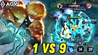 AOV : MURAD GAMEPLAY | 1 VS 9 - ARENA OF VALOR LIÊNQUÂNMOBILE ROV