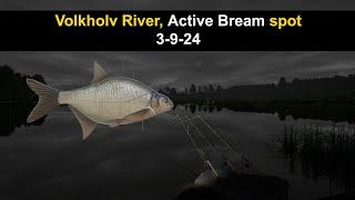 Russian Fishing 4, Volkhov River, Active Bream spot 3-9-24