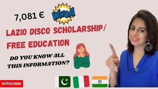 LAZIODISCO SCHOLARSHIP/100% Free Education/ A TO Z INFORMATION