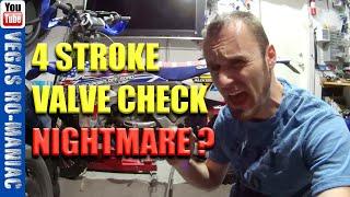 4Stroke dirtbikes BREAK DOWN a lot and are expensive to fix Yamaha YZ250FX 100 Hours Valve Check