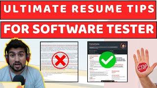 11 Resume Tips That Will Help You Get Hired | QA Resume for Experienced