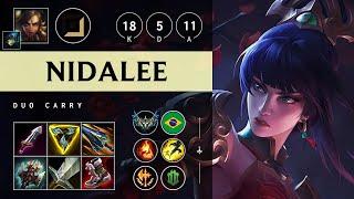 Nidalee Carry vs Kalista: Quadra Kill, Legendary - BR Challenger Patch 14.24