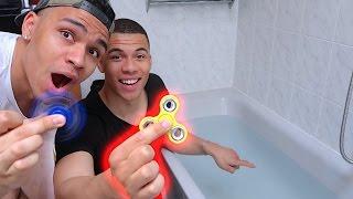 1000 KM/H FIDGET SPINNER (SCHWIMMT AUF WASSER?) | Kelvin und Marvin