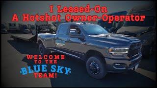 I Leased-On A CDL Hotshot Owner-Operator To My Authority!